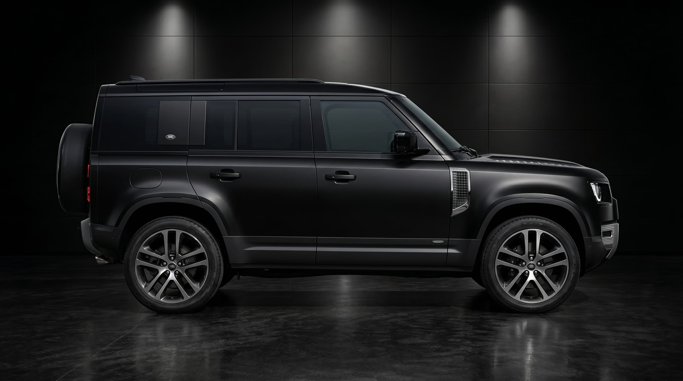 Land Rover Defender side profile view